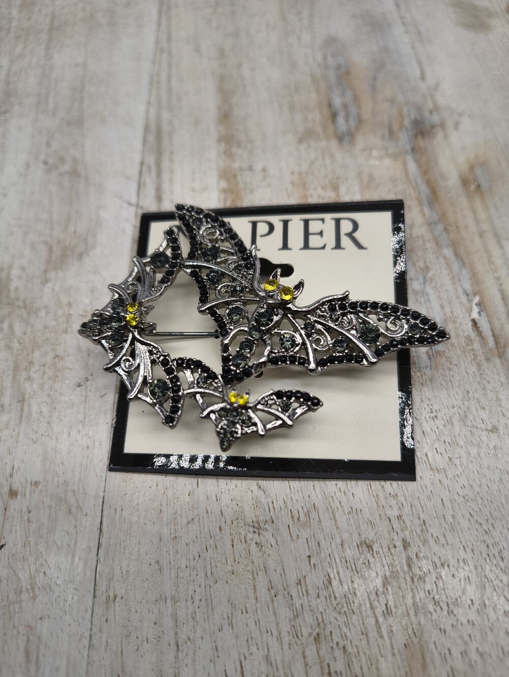 Napier Halloween Bat Pin